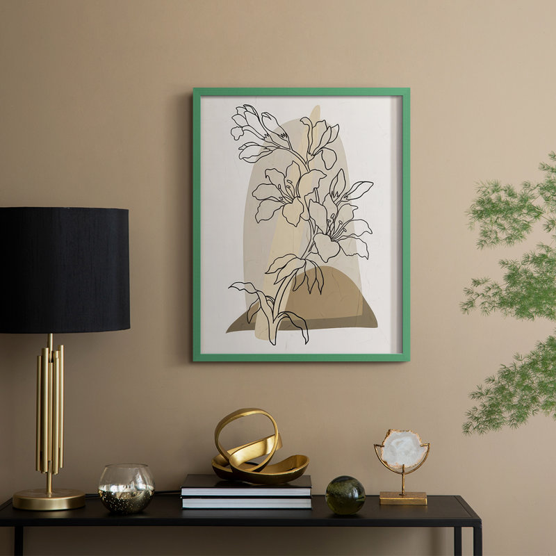 «Modern Botanical I», H 21 po x l 17 po, Vert