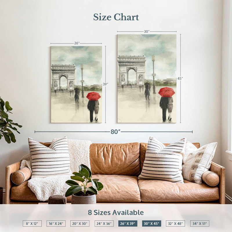 Aime Rainy Day Lovers II, 39" H x 26" W