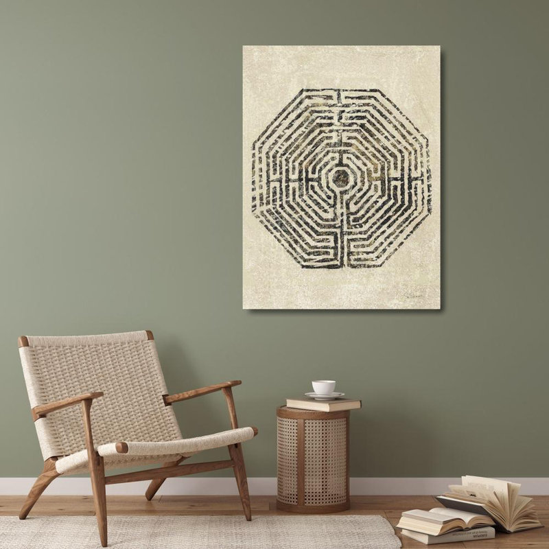 "Lark Manor ™", art sur toile tendue avec châssis Sue: Labyrinth vertical, H 36 po x l 28 po