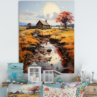 «Countryside Farm Fusion Unveilé I» sur toile