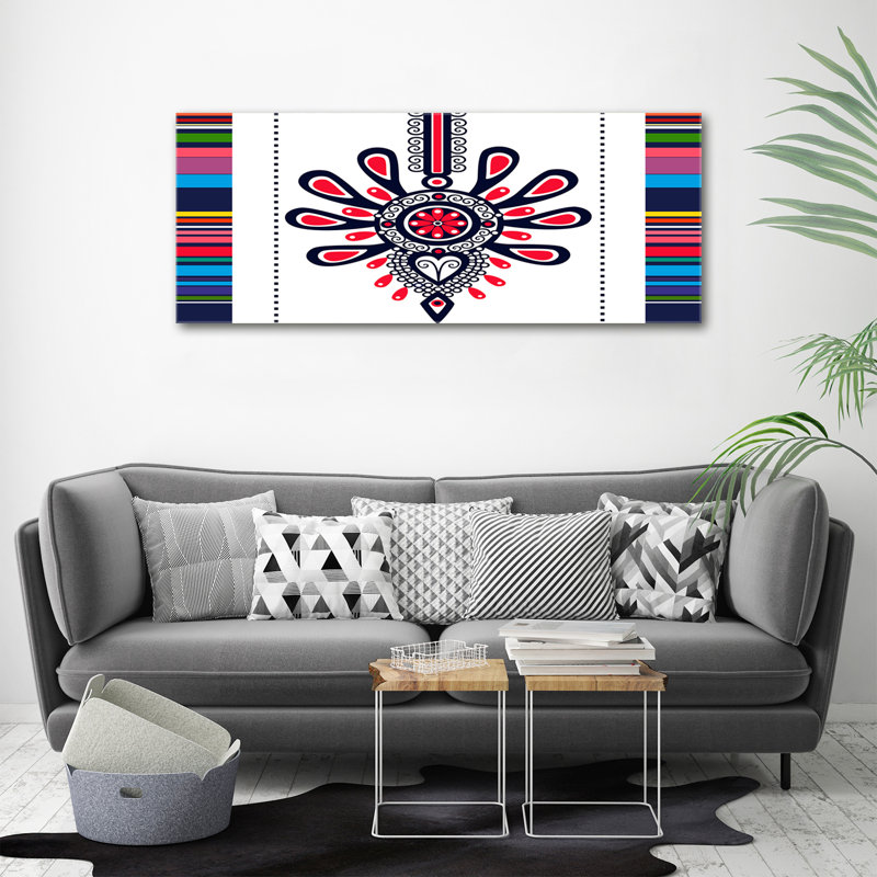 Polish folk pattern 1 Piece Wall Art on Canvas