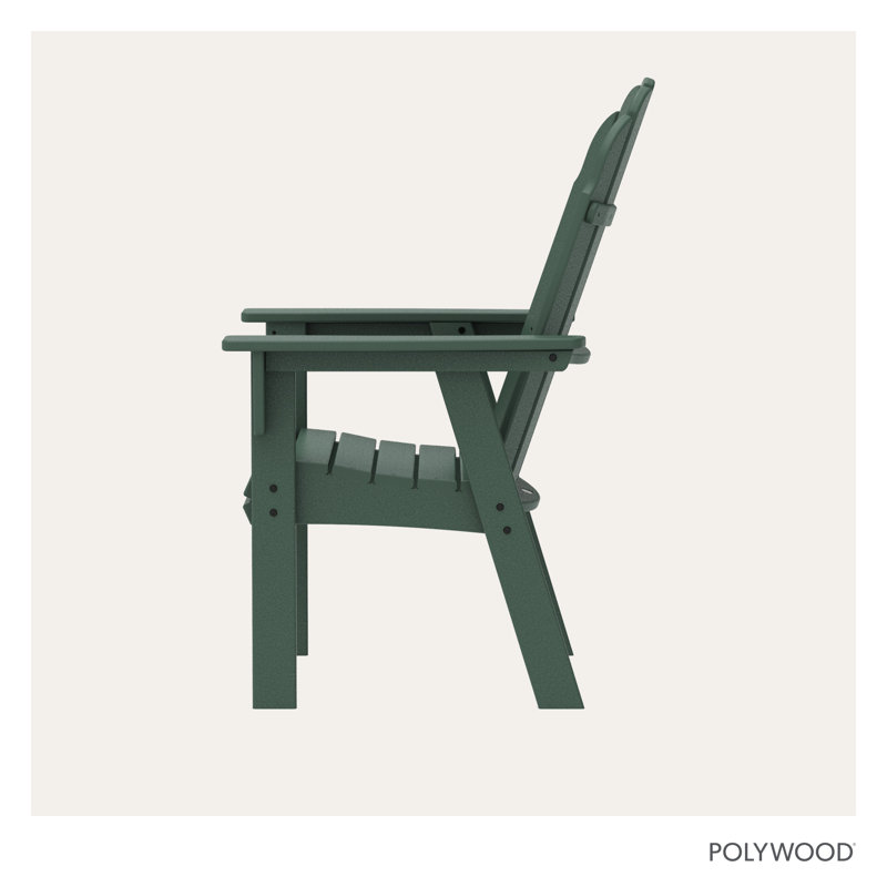 Chaise Adirondack POLYWOOD Vineyard Curveback, Vert