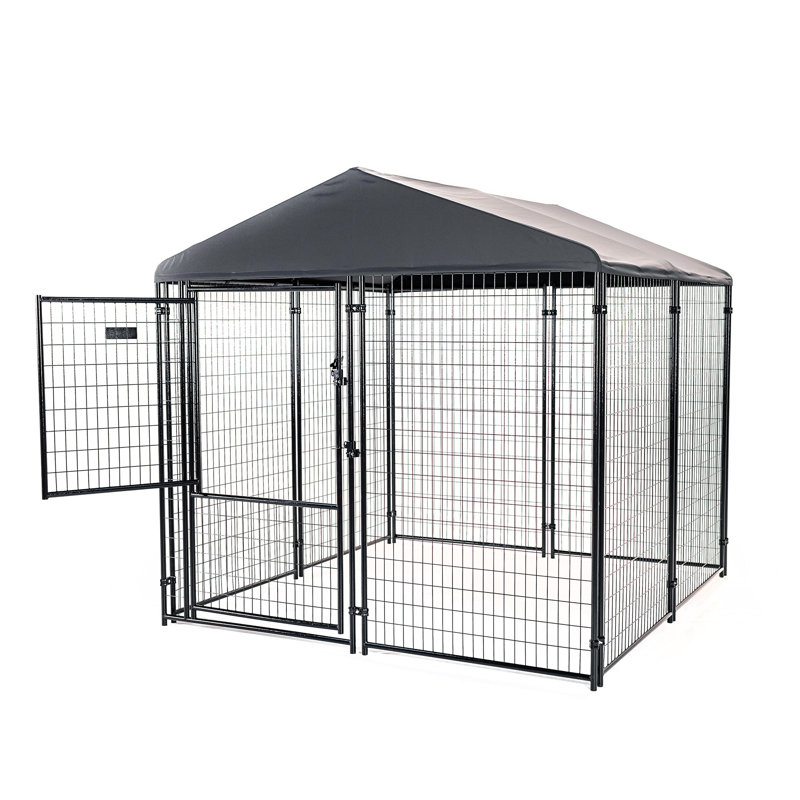 Enclos pour chien Stay Series, Gris acier