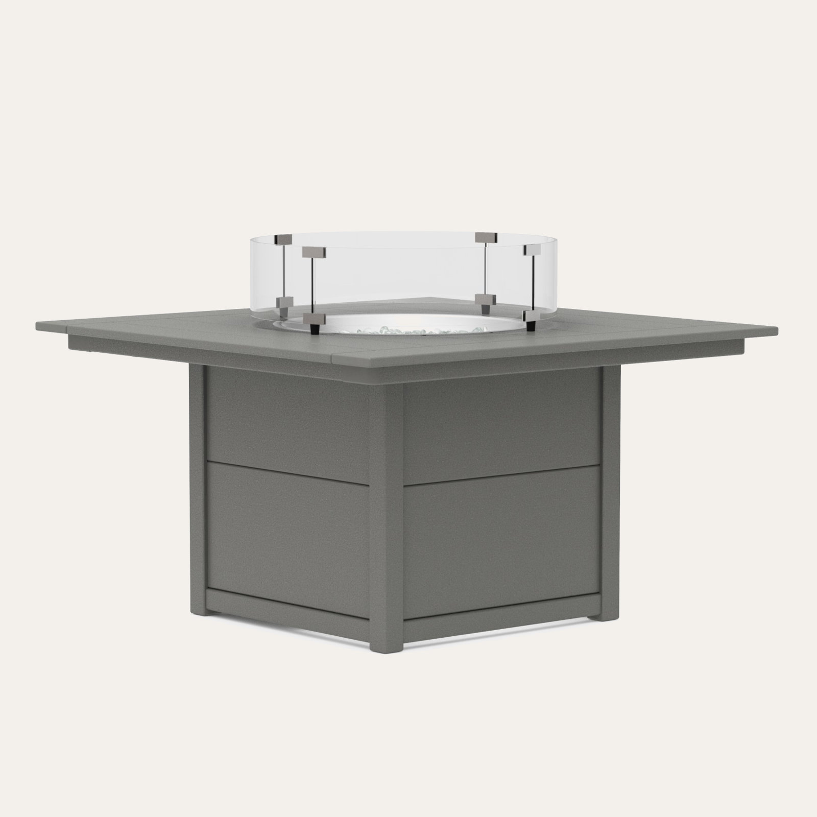 Square 42" Fire Pit Table, Slate Gray