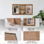 Cadre photo moderne en bois rustique, présentoir de table ou fixation murale-133712196