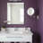 Wall-Mounted Bathroom Magnifying Makeup Mirror With 5X Magnification, 8-Inch Diameter, 360° Swivel & Extendable Arm, Nickel Finish