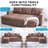 Gadalia Modern L-Shaped Sectional Sleeper Sofa with Storage Chaise, Pull-Out Bed Design – Reversible Velvet Couch for Small Spaces-20531765