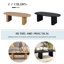 Table basse de table effilée 51 po (bois naturel)