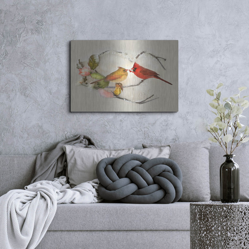 «Winter Warmth» par Art and a Little Magic, art mural en métal, H 24 po x l 36 po