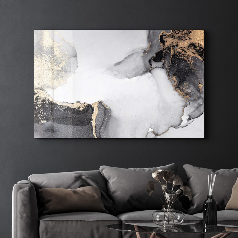 Elegant Tempered Glass Wall Art Painting, 18.1 x 28.3 inches | 100% Tempered Glass, Thickness: 0.16 inches | UV Printed for Vibrant Colors & Durability | Perfect for Home Decor & Modern Aesthetics