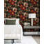 Rouleau de papier peint adhésif Bring On The Drama à motif floral l 20,5 po x L 18 po