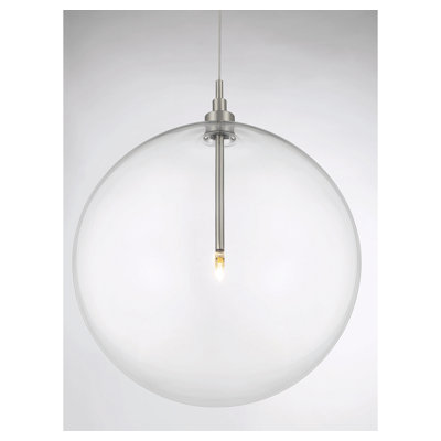 Jeanna 1-Light Pendant in Nickel