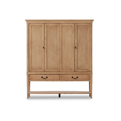 Brimley Solid Wood 4 - Door Accent Cabinet