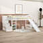 Lit mezzanine simple avec échelle et glissade-902528041