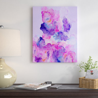 «Watercolor Love 1» par Viviana Gonzalez, impression sur toile tendue