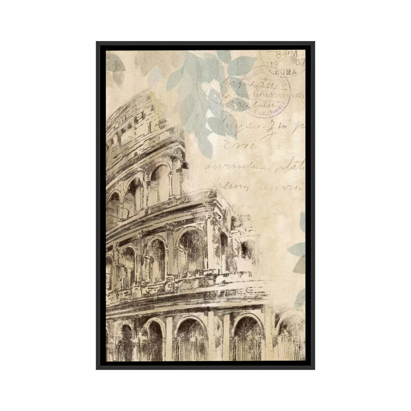 « architectural study i », impression sur toile, H 26 po x l 18 po x P 1,5 po, Toile encadrée noire, Pas de tapis
