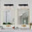 3-lamp matte black adjustable glass mirror front light