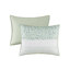 Courtepointe très grand / très grand lit - Style chic décontracté, coussin à motif floral en seersucker, Vermicelle
