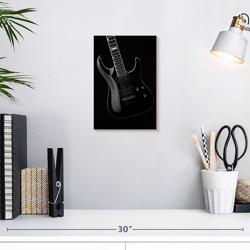 Guitare électrique Abarca BW, H 12 po x l 8 po