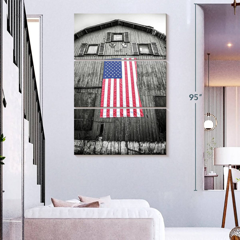 Borges Red White And Blue, 32" H x 20" W