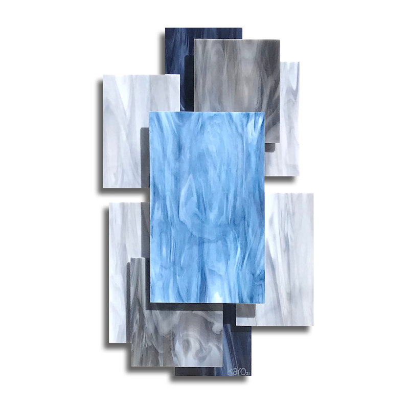 Vertex Handmade Modern Abstract Glass Wall Decor
