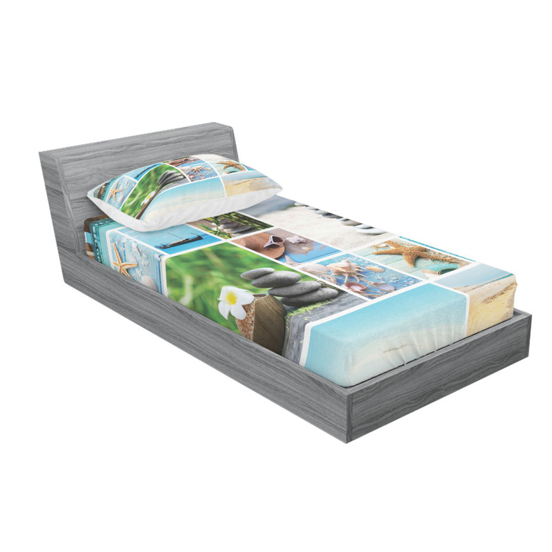 Microfiber Sheet Set, Twin Sheet Set with Fitted Sheet