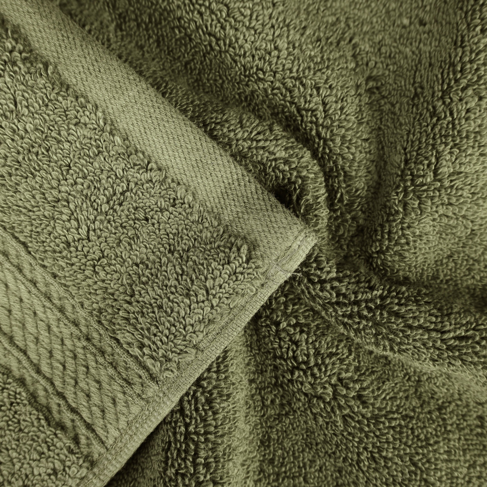 Renata 8 Piece 800 GSM Certified Egyptian Cotton Towel Set , Forest Green