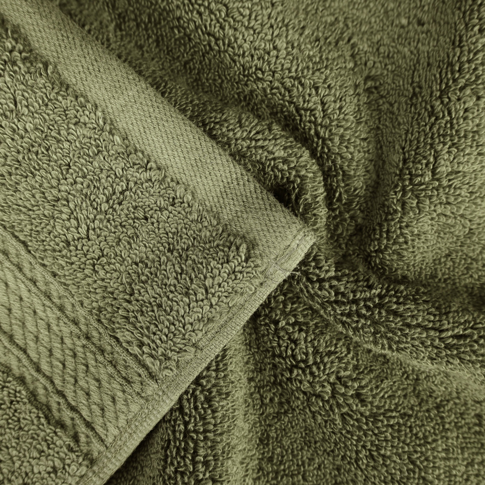 Renata 8-Piece Egyptian Cotton Towel Set, Forest Green