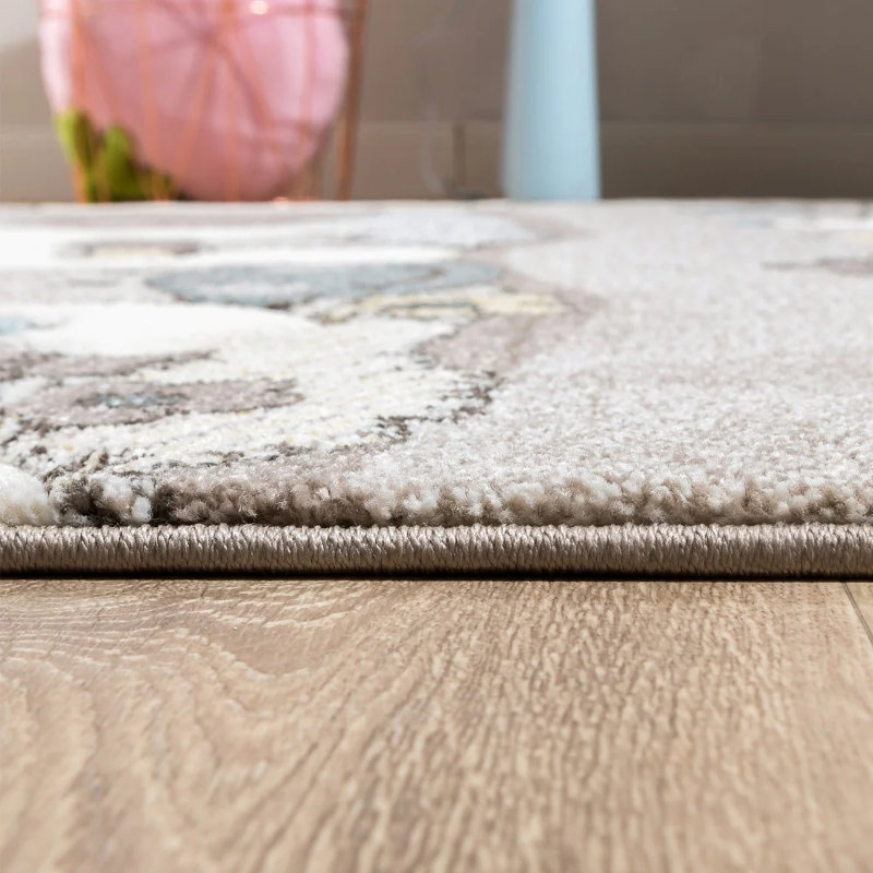 Chay Blue/Grey Rug, Rectangle 140 x 200cm