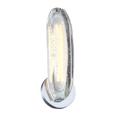 13.8" Modern Bubble Crystal Wall Sconce, Luxury Led Wall Light For Bathroom, Bedroom Or Hallway