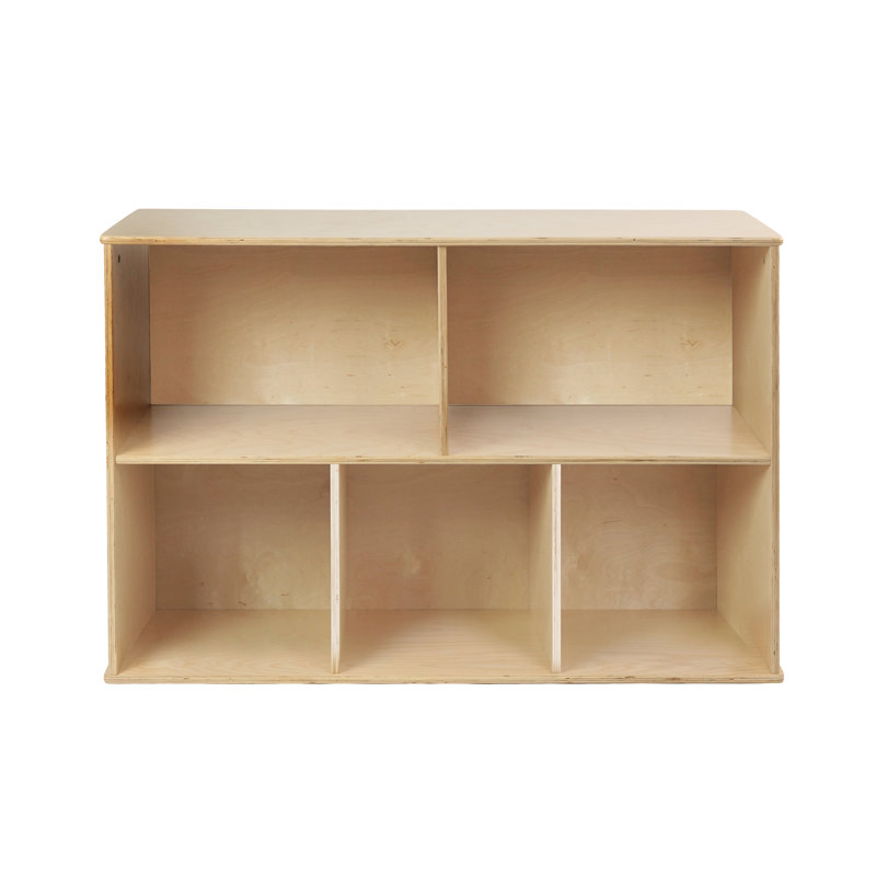 Armoire de rangement à 5 compartiments en bouleau d'une hauteur de 30 po