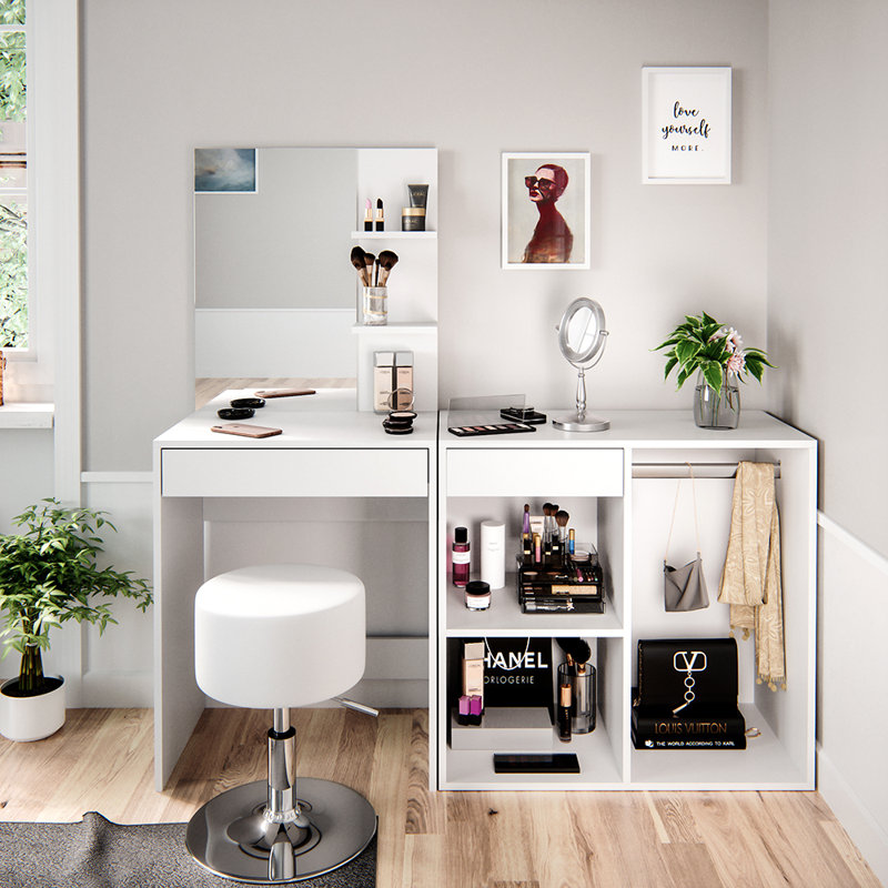 Allo Dressing Table with Mirror