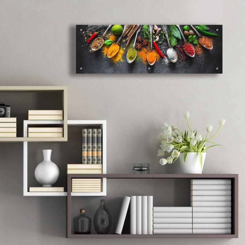 «Spice World II» par Epic Portfolio, art mural en verre acrylique, H 12 po x l 36 po x P 0,2 po