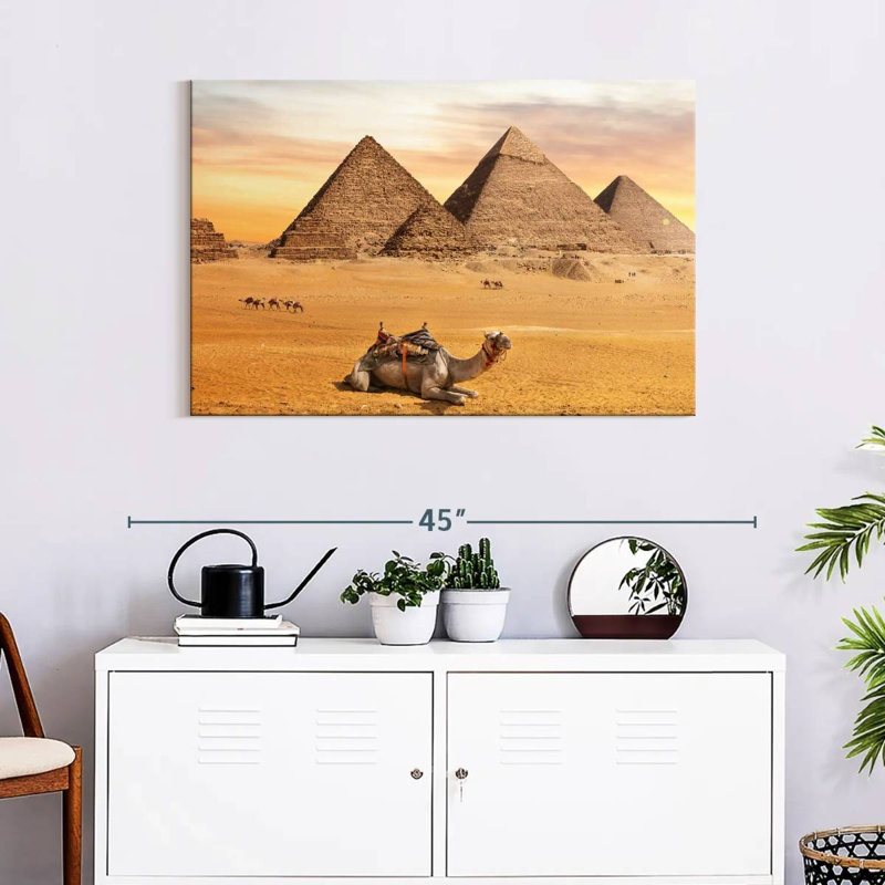Adella Great Giza Pyramids, 24" H x 36" W