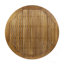 Round Wooden Slatted Patio Table
