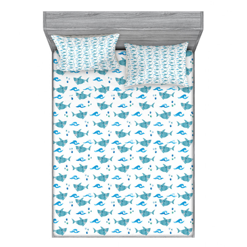 Microfiber Sheet Set, Queen Sheet Set with Fitted Sheet