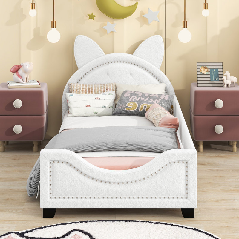 Lit de jour simple Gissele, Blanc