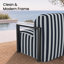 Chaise longue rembourrée en aluminium avec tissu Sunbrella-1255178133