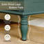 Buffet 34,5 "en placage de bois massif rétro avec tablettes réglables, vert-583868632