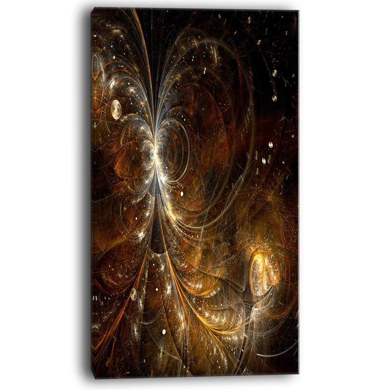 Fleur jaune dorée, impression sur toile tendue, H 32 po x l 16 po x p 1 po