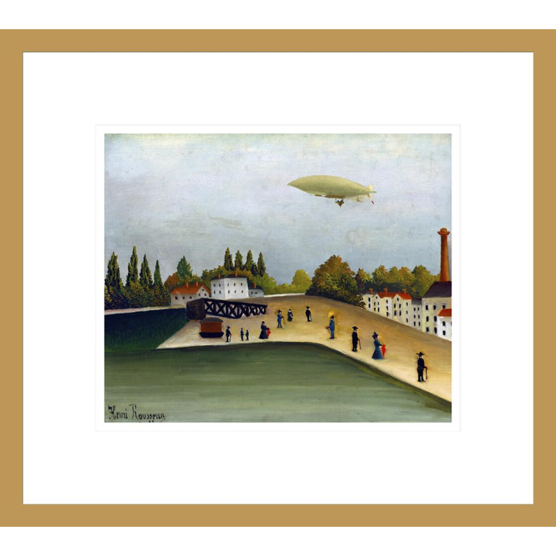 Quai d'Ivry par Henri Rousseau, impression giclée sur cadre, H 13,75 po x l 15,37 po