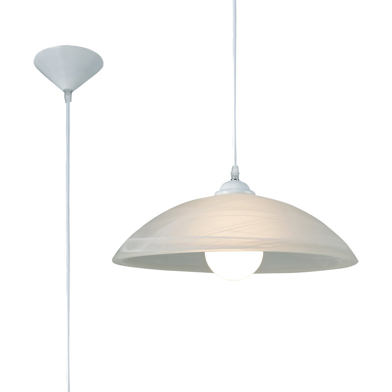 Hinatea 1 - Light Frosted Alabaster Pendant
