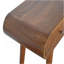 Console en bois London, 2 tiroirs, châtaignier, brun