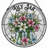 7.8"H Lily Jar Stained Glass Window Panel-333025891