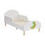 Kids White Toddler Bed – Dinosaur