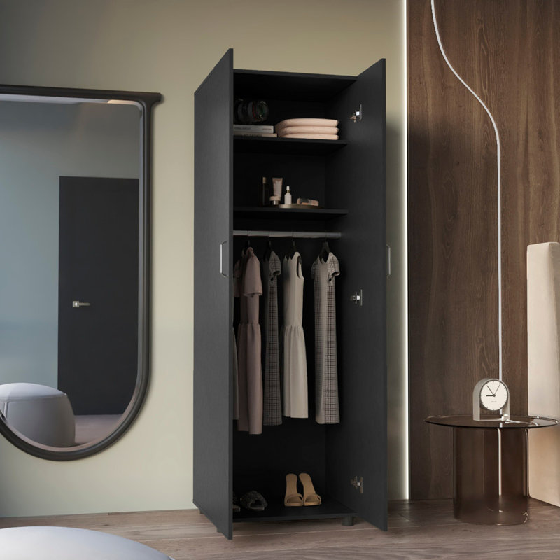 Armoire rectangulaire à 2 tablettes