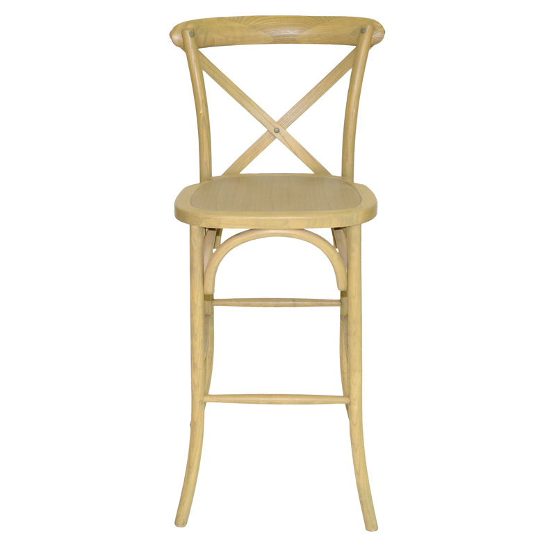 Lucca Solid Wood Counter Stool, Natural