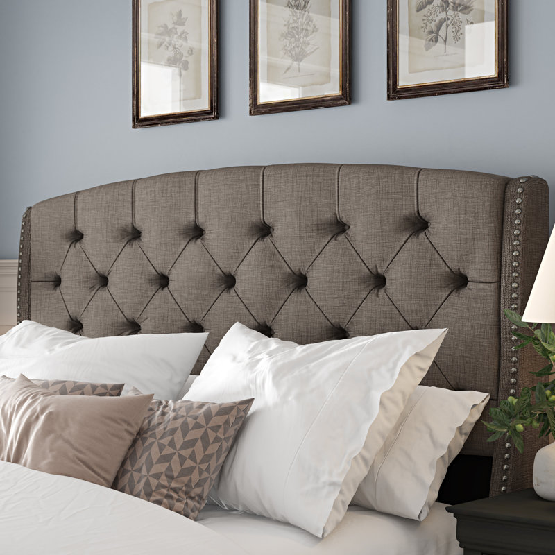 Balia Upholstered Wingback Headboard, Queen/Full