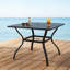 Table de bistro en métal et acier