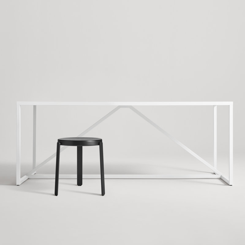 Unit Accent Stool, Black Ash/Oblivion